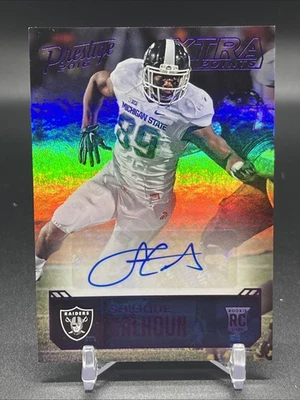 2016 Panini Prestige-Rookie Signatures Shilique Calhoun #SC Xtra Points Purple - Image 1 of 2