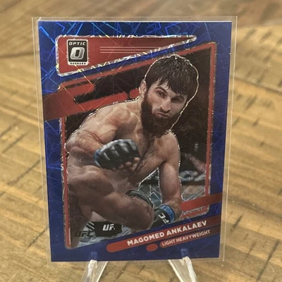 2022 Panini Donruss Optic UFC - Magomed Ankalaev #10 Blue Velocity Prizm - Image 1 of 2