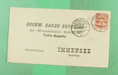 DR WHO 1905 SCHWEIZ UZNACH BIS IMMENSE m27543 - Bild 1 von 2