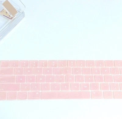 Soft Pink Silicone Keyboard Cover Skin for Apple MacBook Pro 13” Pro 15” Models - Image 1 of 4