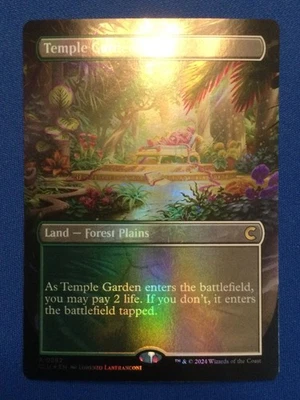 Temple Garden borderless foil Ravnica clue edition - NM - Image 1 of 3