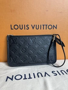 Louis Vuitton Carryall PM Monogram Empreinte Black Pouch ONLY - Picture 1 of 18