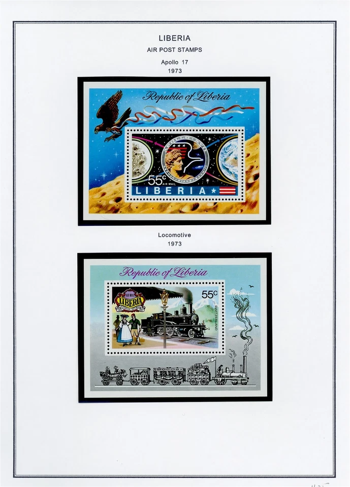 LIBERIA Selections on Album Page Lot #177 - SEE SCAN - $$$ - Image 1 of 1