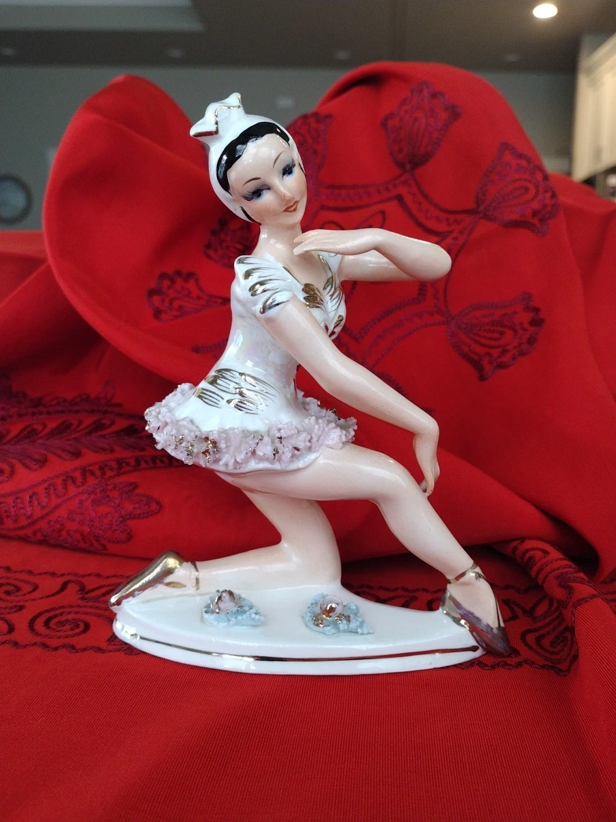 Porcelain Ballerina Figurine Indiana Antique Ceramic & Porcelain