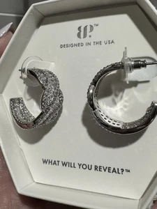 Bomb Party Earring April 2025 “Linked By Fate” ER97966 CZ Rhodium Plating - Picture 1 of 2