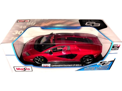 Maisto 1:18 Lamborghini Countach LPI 800-4 Diecast rojo modelo de coche en caja Foto 1 de 4