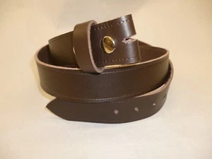 Cinturón Marrón Hecho a Mano Cuero Real Hecho en Inglaterra 38mm 1 1/2 XL XXL - Imagen 1 de 3