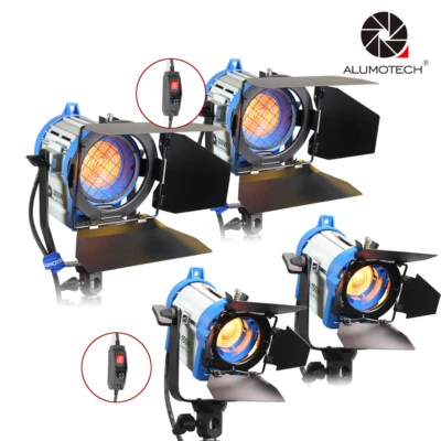 Pro Film Fresnel 300Wx2+150Wx2 Dimmer Built-in Tungsten Spot light For Studio  - Image 1 of 4