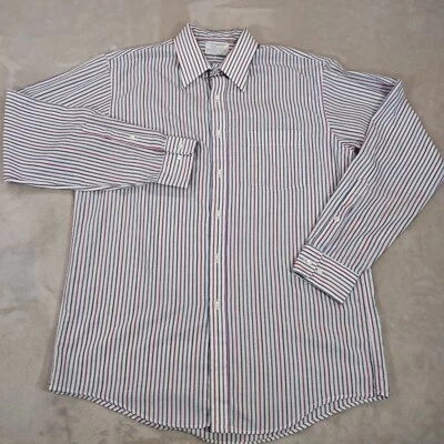 Vintage Arrow Bradstreet Mens Shirt 16 34/35 Long Sleeve Button Striped USA 90s - Image 1 of 4