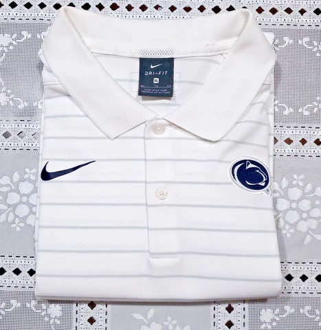 Nike Dri Fit Mens Golf Polo Shirt Penn State University Nittany Lions XL #d87 Cover