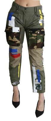 DOLCE & GABBANA Pants Cotton Green Military Cargo Trouser IT40 / US6 / S $1200 - Image 1 of 4