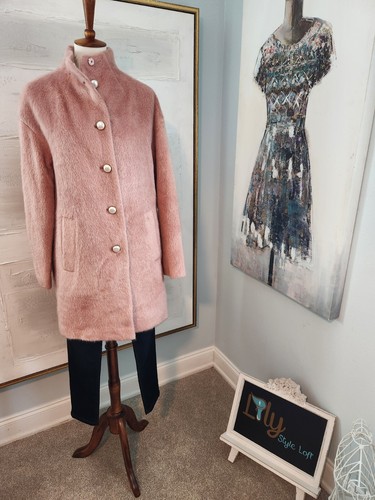Giacca cappotto Kate Spade New York rosa nuovo senza etichetta taglia S