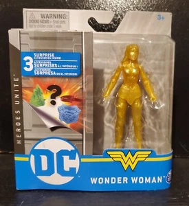 Spin Master DC Heroes Unite Gold Wonder Woman Chase raro nuovo con scatola - Foto 1 di 7
