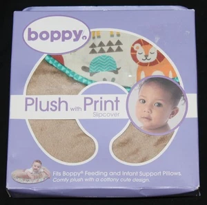 Boppy Plush with Print Slipcover Mod Jungle nursing pillow cover new - Picture 1 of 7