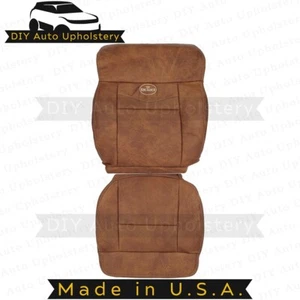 2004-2008 For Ford F150 King Ranch Driver Top/Bottom Leather Seat Covers - Picture 1 of 17