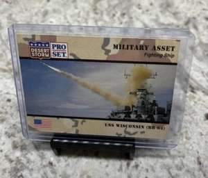 1991 USS Wisconsin (BB-64) 182 Pro Set Desert Storm Trading Card TC CC - Picture 1 of 2