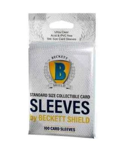 Beckett Shield Standard Soft Sleeves 100 200 400 500 1000 2500 10000 YOU PICK - Picture 1 of 1