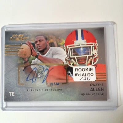 2012 SAGE Next Silver Foilboard /30 Dwayne Allen #SA-2 Rookie Auto RC - Image 1 of 4