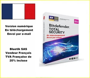 BITDEFENDER Total Security MultiDevice 5 APP 1 An PC MAC Android ESD p/mail - Photo 1/4