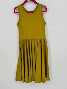 Dotdotsmile Girls Tank Dress Size 7 Solid Olive New with Tags - Picture 1 of 4