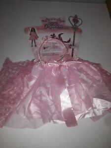 Pink Princess Kit Crown Headband Wand Tutu Kids Girls Costume Accessory 4-6 #374