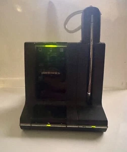 Plantronics WH500 Wireless Headset & Charging Dock WO2 w/ Adapter - Picture 1 of 3
