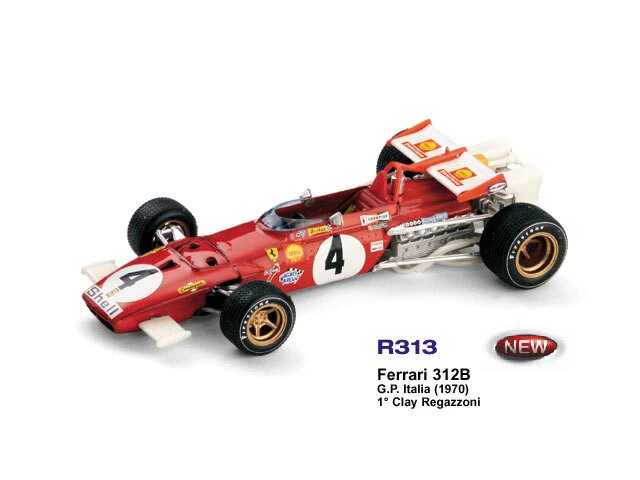 Ferrari 312B GP Italia Clay Regazzoni 1970 1:43 2000 R313 BRUMM - Immagine 1 di 1