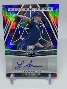 2022 Panini Elite Extra Edition Liam Simon Hidden Gems Auto