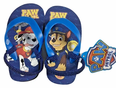 Nuevo Nickelodeon Paw Patrol Niño Pequeño Azul Chanclas Talla 5/6 Correa Trasera Zapato Foto 1 de 4