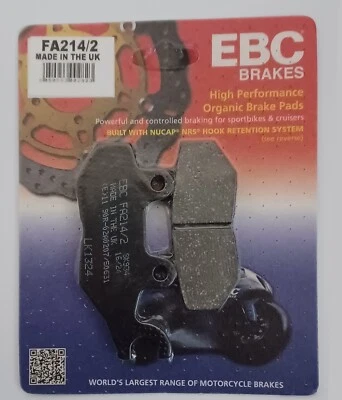 Pastilhas de freio traseiras orgânicas EBC compatíveis com TRIUMPH DAYTONA 955i (lado único S/braço) - Imagem 1 de 4