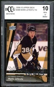 2009-10 Upper Deck #486 Mark Letestu Rookie Card BGS BCCG 10 Mint+
