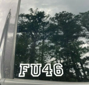 FU46 ANTI BIDEN - Bumper Sticker Decal PRO TRUMP Patriotic Political - Picture 1 of 2