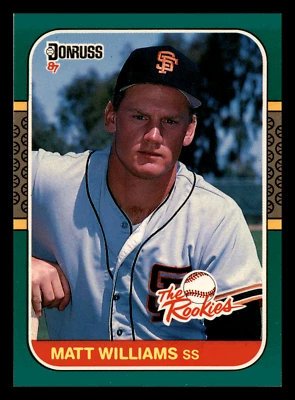 1987 Donruss The Rookies Matt Williams XRC Rookie #45 Centered Mint - Image 1 of 2
