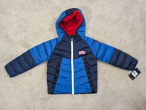 Nike Kids Boy's Hooded Puffer Jacket Size 6 Color Midnight Navy 86H861-U89 - Picture 1 of 6