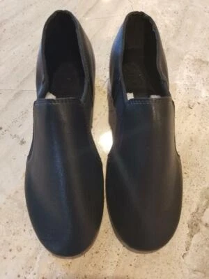 3 Cheapdancing Black Jazz Dance Shoe Elastic-Leather Upper Slip-On Big Girl Boy - Image 1 of 4