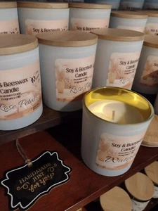 Hand Poured 6oz. Soy & Beeswax Scented Candle with Premium Fragrance Oils - Picture 1 of 4