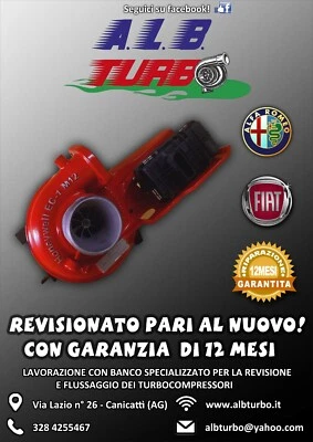 TURBINA TURBO ALFA GIULIETTA FIAT FREEMONT 2.0JTDM 170CV  12 MESI DI GARANZIA - Image 1 of 4