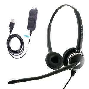 Cuffie computer USB, adattatore cuffie USB Plug N Play integrato in Jabra GN netcom QD - Foto 1 di 6