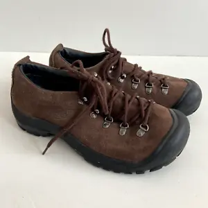 Keen Womens Leather Shoes Size US 10 EU 40.5 Brown Lace Up Hiking - Picture 1 of 11