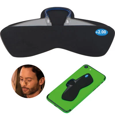 EASY GIFTS Silikontasche mit Sehhilfe Stärke +2.00 / Lesebrille