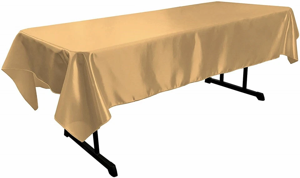 New Creations Fabric & Foam Inc, Polyester Bridal Satin Rectangular Tablecloth - Image 1 of 1
