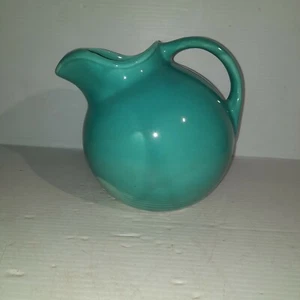 Vintage Harlekin Keramik Türkis Service Wasserkrug Kugelkrug - Bild 1 von 8