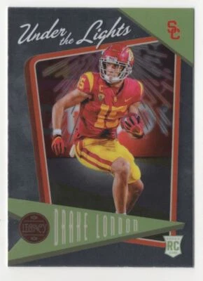 2022 Panini Legacy Under the Lights Drake London USC Trojans #UL-9 - Image 1 of 2