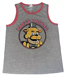 ✅  Five Nights at Freddy's FNaF 1 “Party Animal” Tank Top Youth M By Pacific - Picture 1 of 6