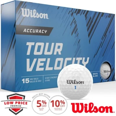 WILSON 2024 TOUR GESCHWINDIGKEIT GENAUIGKEIT GOLFBÄLLE/15 BALLPACK/MEHRFACHKAUFANGEBOTE