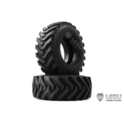 LESU 1/14 Rear Rubber Tires for BL71 Backhoe Loader Hydraulic RC Excavator Model - Image 1 of 4