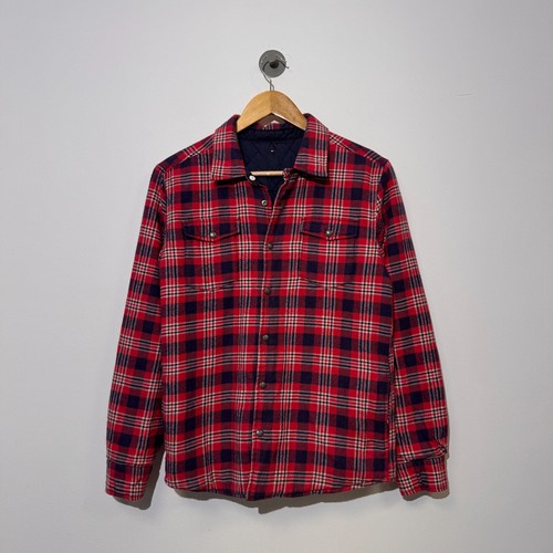 GUCCI Giacca sherpa vintage Tommy Hilfiger unisex rosso blu poliestere cotone taglia XS re