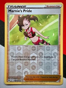 Marnie's Pride Reverse Holo Trainer 145/172 Brilliant Stars Pokémon PACK FRESH - Picture 1 of 2