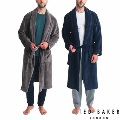 Ted Baker Men's Robe in Grey Christmas or Birthday and 2 Sizes S-M or L-XXL