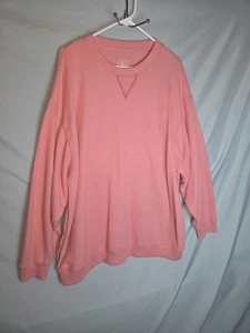 Aerie Rosa Gr. XL Waffel Thermo Strick Pullover Langarm Rundhals Oversize Oberteil - Bild 1 von 11